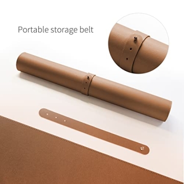 RENMTURE Dual-Sided Desk Pad for Home & Office - 36"x17"