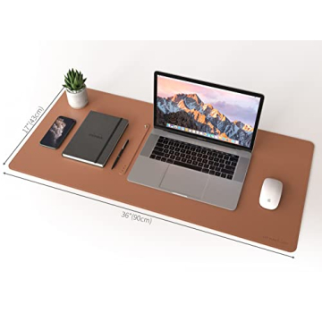 RENMTURE Dual-Sided Desk Pad for Home & Office - 36"x17"