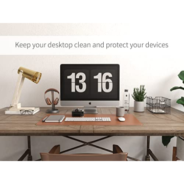 RENMTURE Dual-Sided Desk Pad for Home & Office - 36"x17"