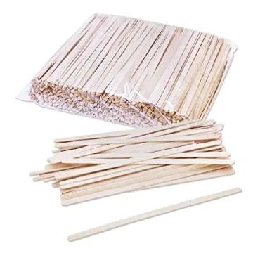 Solo Birch Wood Stirrers - Eco-Friendly 7-Inch Coffee Stir Sticks (1000 Count)