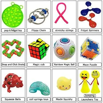 ToyerBee Pop Fidget Sensory Toys Set for All Ages