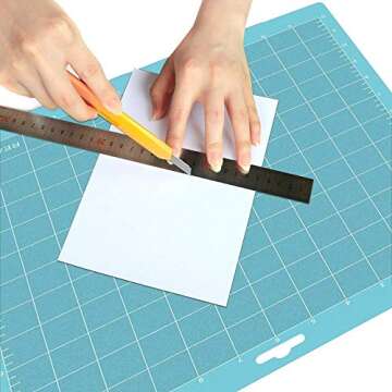 REALIKE 12x12 Cutting Mat for Silhouette Cameo 4/3/2/1 (3 Mats - StandardGrip, LightGrip, StrongGrip), Gridded Adhesive Non-Slip Cut Mat for Crafts, Quilting, Sewing, Scrapbooking and All Arts