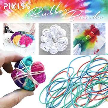 Rit Dye Liquid Purple All-Purpose Dye (8oz) - Pixiss Tie Dye Kit and Accessories Set Bundle with Rubber Bands, Gloves, Funnel and Squeeze Bottle - Tie Dye Party Supplies