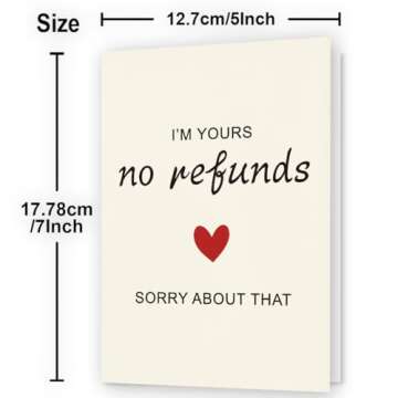 Funny Anniversary Card for Him & Her | Valentine's Day Gift