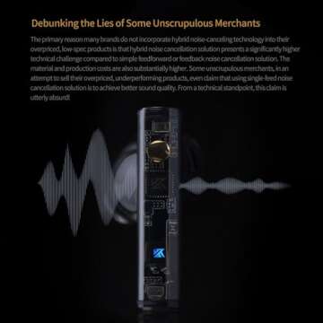 KZ Carol True Wireless Earbuds, Bluetooth 5.3 HiFi Deep Bass Stereo Headphones, Hybrid Active Noise Cancelling in Ear Earphones, IPX5 Waterproof Ear Buds, 6HD Mics for AI Clear Calls