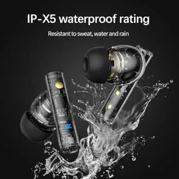 KZ Carol True Wireless Earbuds, Bluetooth 5.3 HiFi Deep Bass Stereo Headphones, Hybrid Active Noise Cancelling in Ear Earphones, IPX5 Waterproof Ear Buds, 6HD Mics for AI Clear Calls