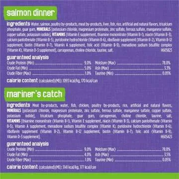 Purina Friskies Pate Wet Cat Food Variety Pack Seafood and Chicken Pate Favorites 40ct VP - (Pack of 40) 5.5 oz. Cans