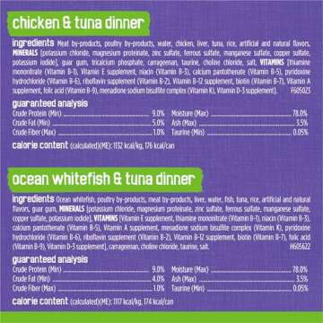 Purina Friskies Pate Wet Cat Food Variety Pack Seafood and Chicken Pate Favorites 40ct VP - (Pack of 40) 5.5 oz. Cans