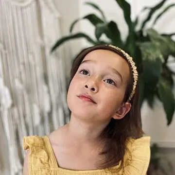 Beauty of Orient Premium Mulberry Silk Headbands for Women and Girls (Taupe & Pink)