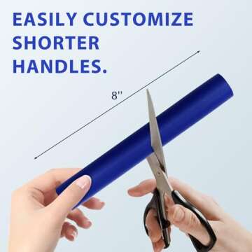 Foam Grip Tubing 6pcs Adaptive Utensils Grip Tubing, Built up Grip Aid for Utensils, Tools and Pens for Elderly, Disabled, Arthritic, Handicapped