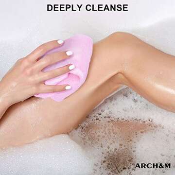 ARCH&M Exfoliating Washcloth for Radiant Skin Care