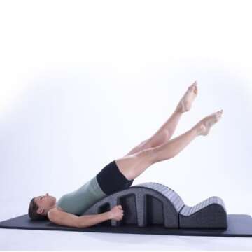 Balanced Body Pilates Arc, Step Barrel for Spine Exercises, Balance, Core Strengthening, and Stretch...