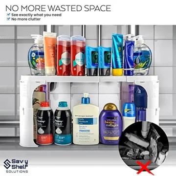 Expandable Under Sink Organizer for Bathroom Kitchen Storage