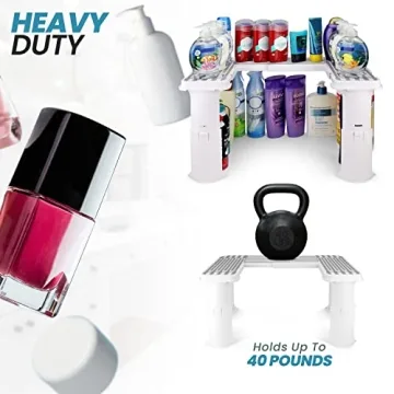 Expandable Under Sink Organizer for Bathroom Kitchen Storage