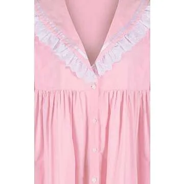 The 1 for U Sleep Dress For Women - Womens Long Sleeve Nightgowns, Pink, SM