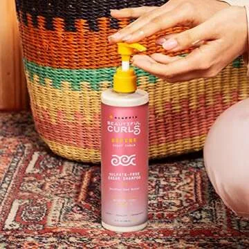 Alaffia Hair Care, Beautiful Curls Curl Defining Cream Shampoo, Coily to Curly Hair Products, Natural Shampoo, No Sulfates with Shea Butter, Essential Oils, Comfrey, Arnica 12 Fl Oz