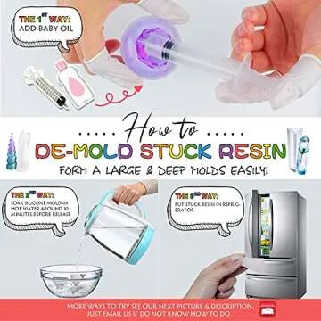 Large Gem Stone Resin Mold Set for Jewelry & Soap Crafting