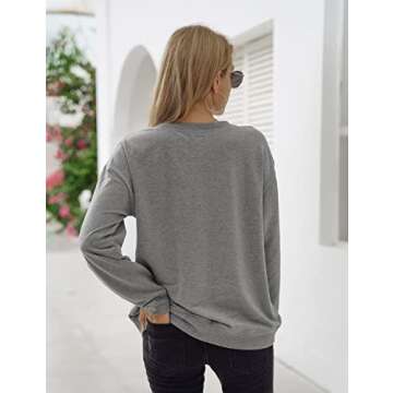 Halloween Skull Graphic Sweatshirt for Trendy Fall Style