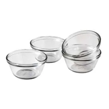 Anchor Hocking 6-Ounce Glass Custard Cups, Set of 4