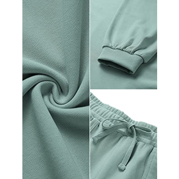 MEROKEETY Women's Cozy Lounge Set Oversized Batwing Style