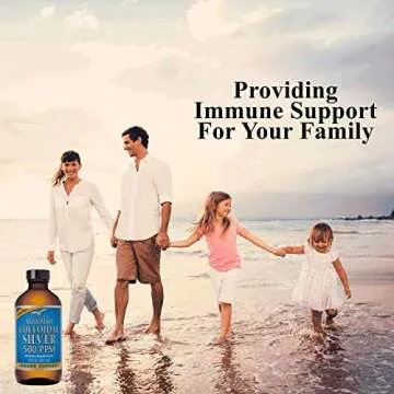 Natural Path Silver Wings Colloidal Silver 500ppm (2,500mcg) Immune Support Supplement 8 fl. oz.
