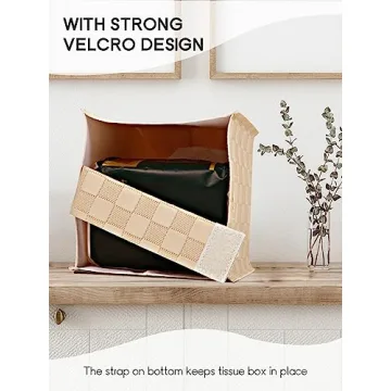 Stylish PU Leather Tissue Box Cover for Elegant Decor