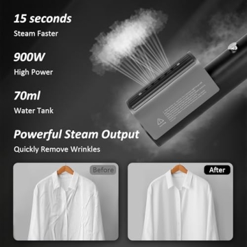 Portable Handheld Garment Steamer for Quick Wrinkle Removal