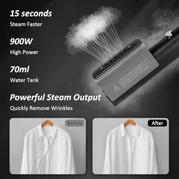 Portable Handheld Garment Steamer for Quick Wrinkle Removal