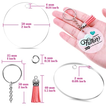 Audab DIY Keychain Making Kit 120pcs for All Ages