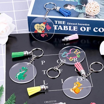 Audab DIY Keychain Making Kit 120pcs for All Ages