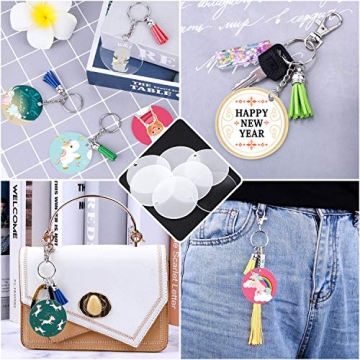 Audab DIY Keychain Making Kit 120pcs for All Ages