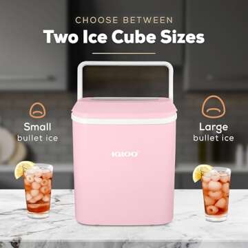 Igloo 26-Pound Portable Ice Maker - Self-Cleaning & Stylish
