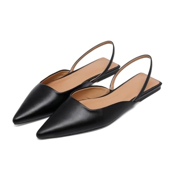 Riekhany Slingback Flats Stylish Comfortable Slip-On Shoes
