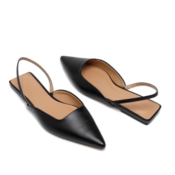 Riekhany Slingback Flats Stylish Comfortable Slip-On Shoes