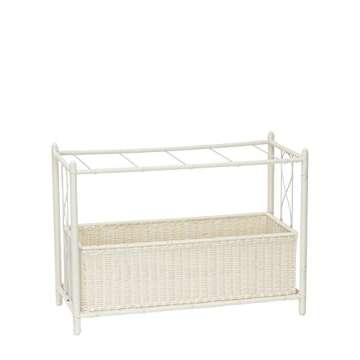 Household Essentials ML-5017 Indoor Outdoor Resin Wicker Planter Stand, 2 Piece