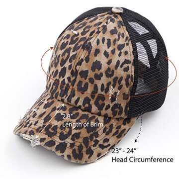 Stylish Criss-Cross Ponytail Baseball Cap for Outdoors