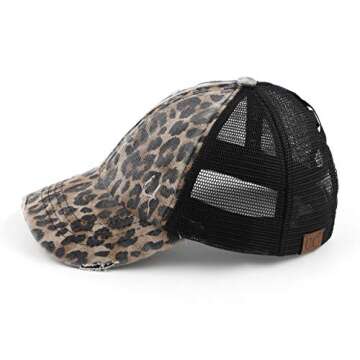 Stylish Criss-Cross Ponytail Baseball Cap for Outdoors
