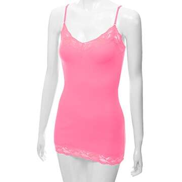 Adjustable Lace Trim Cami Top for Women - Comfort & Style