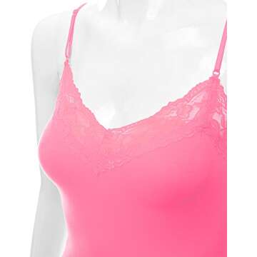 Adjustable Lace Trim Cami Top for Women - Comfort & Style