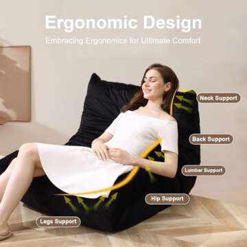 Snug Sofee Bean Bag Chair - Ultra-comfortable Dutch Velvet Sofa