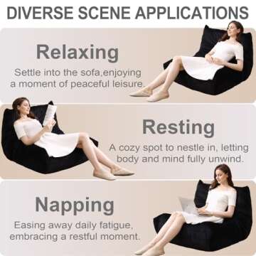 Snug Sofee Bean Bag Chair - Ultra-comfortable Dutch Velvet Sofa