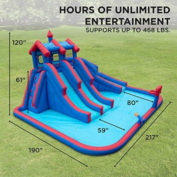 Sunny & Fun Mega Sport Inflatable Water Triple Slide Park