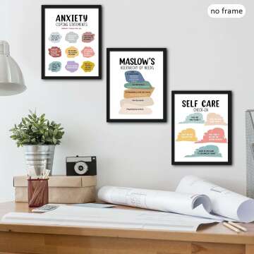 Motivational Mental Health Posters - 9 Piece Set