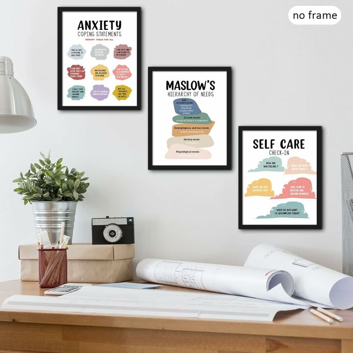 Motivational Mental Health Posters - 9 Piece Set