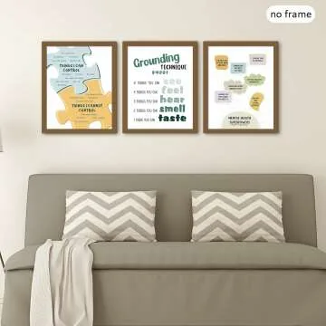 Motivational Mental Health Posters - 9 Piece Set