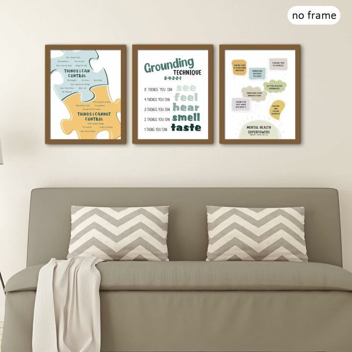 Motivational Mental Health Posters - 9 Piece Set