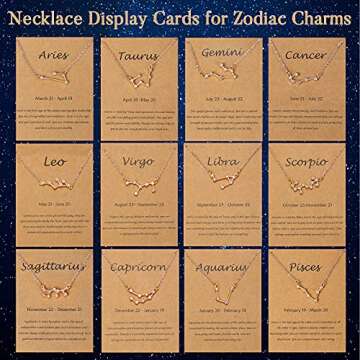 Hicarer 72 Pieces Zodiac Charms Set - Create Personalized Jewelry with Style