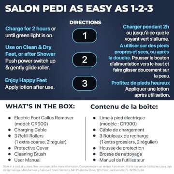 Electric Callus Remover CR900: Powerful Feet Care Tool