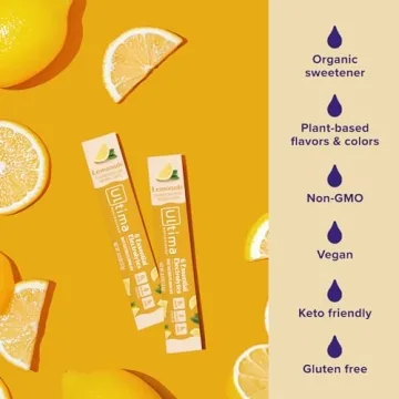 Ultima Replenisher Daily Electrolyte Powder Drink Mix – Lemonade, 20 Stickpacks – Hydration Packets with 6 Key Electrolytes and Trace Minerals – Keto Friendly, Vegan, Non-GMO and Sugar-Free