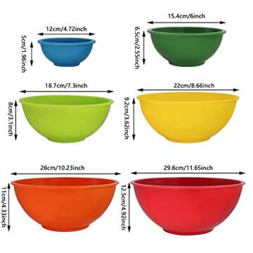 ATRDTO Classic Mixing Bowl Set - Versatile & Durable Kitchen Bowls